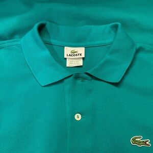 LACOSTE Teal Golf Polo Shirt Mens Size 7 XXL